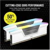 RAM „Corsair Vengeance RGB 32GB DDR5-6400“ rinkinys (2x 16GB), CL36, baltas