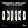 Corsair Vengeance RGB DDR5 RAM modulių rinkinys įvairiais kampais
