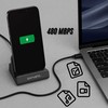 4smarts Įkrovimo stotelė VoltDock USB-C 60W, grau