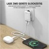 Laidinis įkroviklis 4smarts FlatPlug Duos 20W GaN USB-C + USB-A baltos spalvos