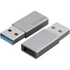4Smarts Passive Adapteris USB-A 3.0 to USB-C 2 vnt.