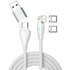 USB kabelis 4smarts USB-C - USB-C 1.8 m Baltas (541236)