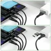 Kabelis USB-C/USB-A 4smarts 4in1 1.2m juodos spalvos