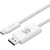 USB kabelis 4smarts USB-C - DisplayPort 2m, baltas (540958)