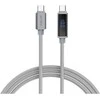 4smarts USB-C kabelis DigitCord 100W 1,5m, pilkas