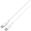 4Smarts USB-C/USB-C silikoninis kabelis High Flex 60W 1,5m., baltas