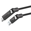 Kabelis 4smarts ComboCord USB4 HDMI 240W 1.5m juoda
