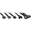 Sharkoon Rebel P10 550 Watt, PC-power supply - juodas, 5x SATA, 2x PCIe, ATX 3.1, 550 Watt, 550 Watt