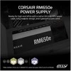 CORSAIR RMe serijos RM650e 650 vatų ATX 3.1 PCIe 5.1 Cybenetics Gold sertifikuotas pilnai modulinis maitinimo šaltinis