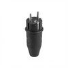 ABL 100000039 Original Stecker. SCHUKO &amp; fr-be. Gummi (TPE). juodas. IP44. Typ