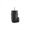 ABL 100000040 Original Winkelstecker, SCHUKO &amp; fr-be, Gummi (TPE), juodas, IP44