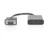 Assmann Electronic DIGITUS VGA į HDMI konverteris + garso 3,5 mm Full HD 1080p kabelio tipas 15 cm juodas