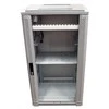 ALLNET Netzwerkschrank 19" 22HE B600/T 600mm Glastür Lichtgrau SNB-Serie
