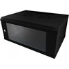 ALLNET ALL-SMC6404SCHWARZ - 4U - Wall mounted rack - 50 kg - Juodas - Steel - Passive