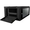 ALLNET ALL-SMC6404SCHWARZ - 4U - Wall mounted rack - 50 kg - Juodas - Steel - Passive