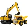 Rinkinys 2w1 Amewi Kipper &amp; Kettenbagger 1:24 RTR 6+