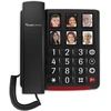 amplicomms BIGTel 40 plus, didelio mygtuko telefonas tamsiai pilkas