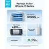 „Anker Nano“ išorinė baterija, 45 W, su integruotu ištraukiamu USB-C laidu | A1638H21 | 10000 mAh | Baltas