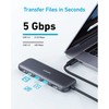 Anker USB-C šakotuvas (5 viename) 1 x 4K HDMI 2 x USB-A 1 x USB-C 1 x USB-C PD 100 W