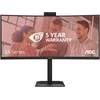 Monitorius AOC | CU34E4CW | 34 " | VA | UWQHD | 120 Hz | 4 ms | 3440 x 1440 pikselių | 350 cd/m² | HDMI jungtys quantity 2 | Juodas