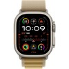 Išmanusis laikrodis „Apple“ 49 mm įdegusio apyrankės „Alpine Loop“ – maža – natūralaus titano apdaila