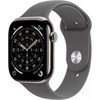 Išmanusis laikrodis Apple Watch 11 GPS + Cellular 46mm Natural Titanium Sport Band M/L Graphite (MFCX4ZR/A)