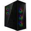 ARCTIC Xtender kompiuterio korpusas, Midi-Tower, E-ATX, RGB, Tempered Glass – includes vertical GPU mount & riser cable, juodos spalvos