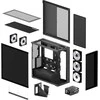 Arctic Xtender (Juodas) mirrow juodas window with GPU vertical mount