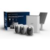 Šakotuvas Arlo Ultra 3 Kamera Weiß 3er Set inkl. Smart Hub und Solarpanel 4K Auflösung, WLAN, Akku/Solarstrom, IP65 Wetterfest, 180° Blickwinkel