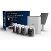 Arlo Ultra 3 Kamera Weiß 4er Set inkl. Smart Hub und Solarpanel 4K Auflösung, WLAN, Akku/Solarstrom, IP65 Wetterfest, 180° Blickwinkel