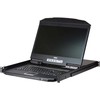 Ateno jungiklis. Ateno KVM jungiklis CL3108NX 18,5 colio TFT VGA PS/2-USB 8 prievadų CH lustas