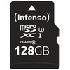 Atminties kortelė SD MicroSD kortelė 128GB Intenso SD-HC UHS-I inkl. SD - Adapteriai mažmeninė prekyba