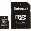 Atminties kortelė SD MicroSD kortelė 128GB Intenso SD-HC UHS-I inkl. SD - Adapteriai mažmeninė prekyba