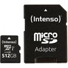 „Intenso Micro SDXC 512GB“ 10 klasės UHS-I U1 atminties kortelė, našumas
