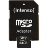 Atminties kortelė Intenso Micro SDXC 64GB 10 klasės UHS-I U1 našumas