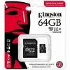 Atminties kortelė Kingston | UHS-I | 64 GB | Micro SDHC/SDXC Industrial Card | Flash atminties klasė Class 10, UHS-I, U3, V30, A1 | SD Adapteris