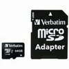 Atminties kortelė Verbatim Micro SDXC 64GB Class 10 su adapteriu