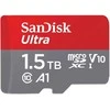 Atminties kortelė SanDisk Ultra Micro SDXC 1,5 TB Android 150 MB/s A1 UHS-I + adapteriai