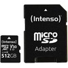 Intenso Micro SDXC 512GB C10 UHS-I Professional + adapteris