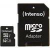 „Intenso Micro SDHC 32GB“ 10 klasės UHS-I U1 atminties kortelė, naši