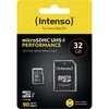 „Intenso Micro SDHC 32GB“ 10 klasės UHS-I U1 atminties kortelė, naši