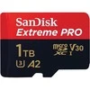 Atminties kortelė SanDisk Extreme PRO Micro SDXC 1TB + SD adapteris + 2 metai RescuePRO Deluxe iki 200 MB/s ir 140 MB/s Skaitymo / rašymo greitis A2 C10 V30 UHS-I U3