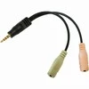 Garso adapteris 3,5 mm su spalvotomis jungtimis