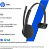 Ausinės HP Poly Mission 425 Stereo USB Ausinės su laidu