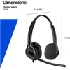 Ausinės HP Poly Mission 425 Stereo USB Ausinės su laidu