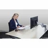 Bakker Elkhuizen Carruzzo BakkerElkhuizen FlexDesk 630N dokumentų laikiklis Akrilas, Plastikas, Guma, Plienas Permatomas, Balta