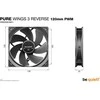 „Be Quiet! Pure Wings“ 3 ventiliatoriai, PWM, atbulinės eigos, Ø 120 mm, juodas, 3 vnt. pakuotėje