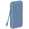 „Belkin“ nešiojamoji baterija, 20 000 mAh, mėlyna, 30 W, integruotas USB-C korpusas, BPB024hqBL