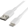 Kabelis USB Belkin USB-A - USB-C 1 m Baltas (CAB001BT1MWH2PK)