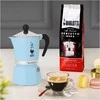 Moka puodas Bialetti Moka Rainbow 6 puodeliai mėlynas
